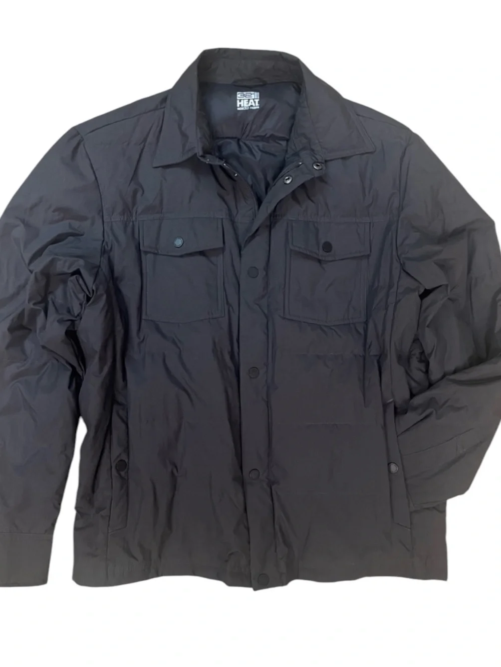 32 Degree Heat Quilted Down Shirt Jacket Mens Large